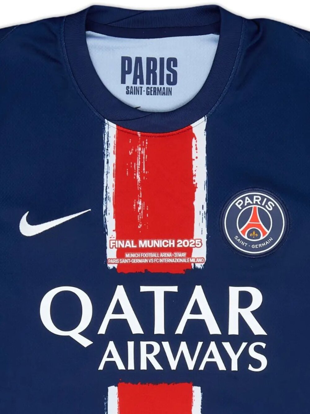 PSG; Paris Saint-Germain Final Munich 2025 Home Jersey – Achraf Hakimi #2 Large - Picture 3 of 6